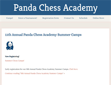 Tablet Screenshot of chesspanda.com